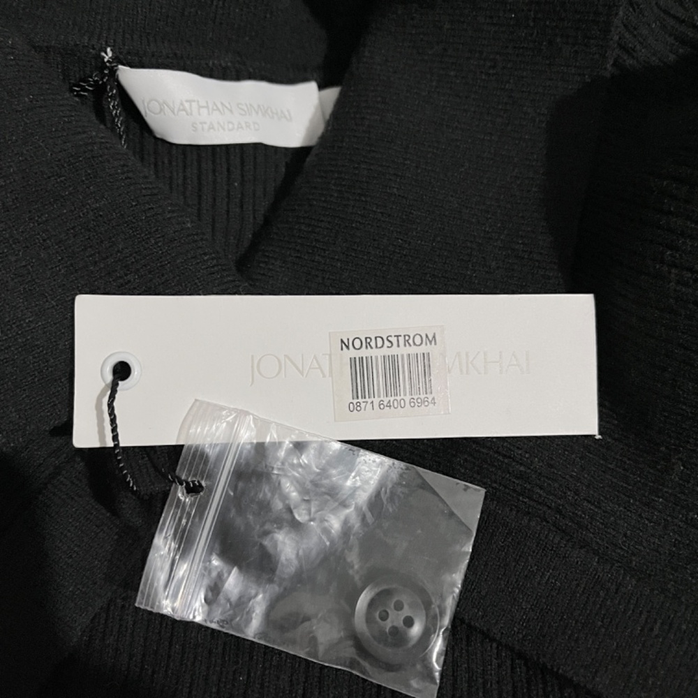 Jonathan Simkhai Ribbed Collared Layered Shrug Top - Picture 10 of 12